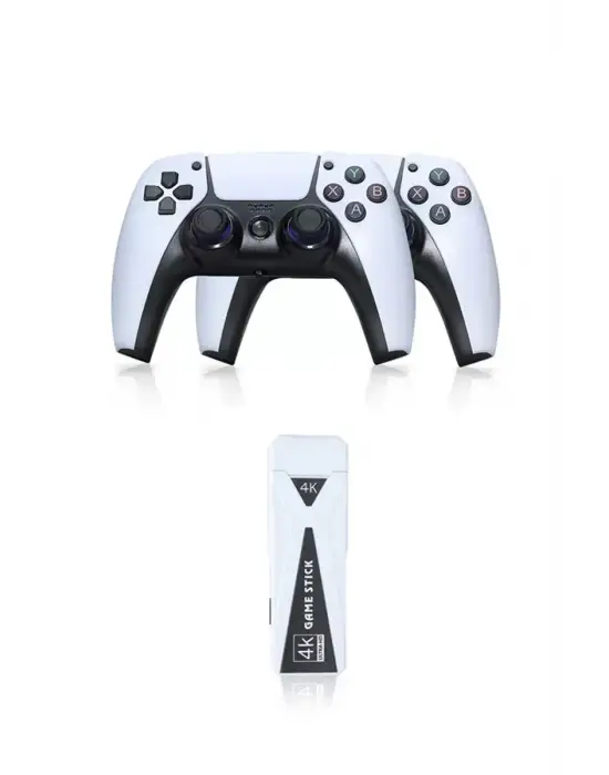 Y5 64GB Android Dual Pad 4K Game Stick - Beyaz