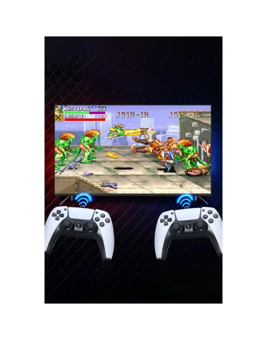Y5 64gb Android Dual Pad 4k Game Stick - Beyaz