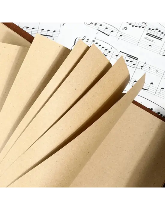Yaprak Desenli Deri Defter Ve Lacivert Metal Roller Kalem Seti