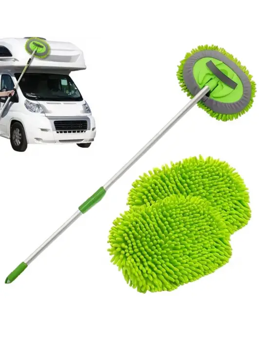 Yedek Mikrofiber Bezli Oto Yıkama Mop Seti