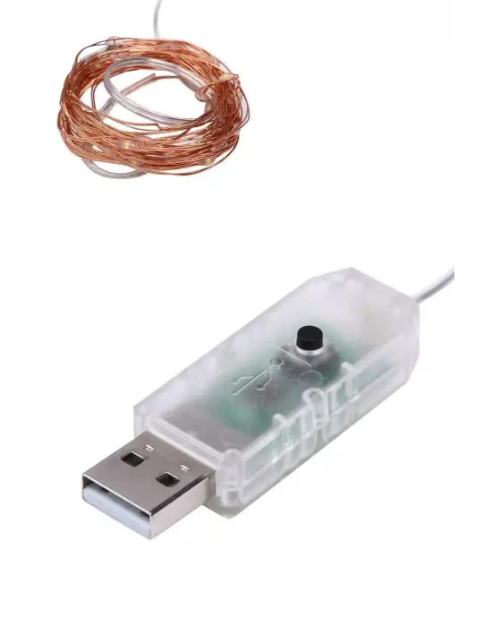 Yılbaşı ve Özel Konsept Dekorasyon 5 Mt USB Bağlantılı Led Işık