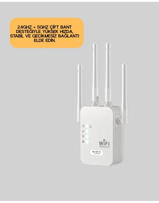 Yüksek Hızlı Parazit Önleyici Wifi Repeater Router