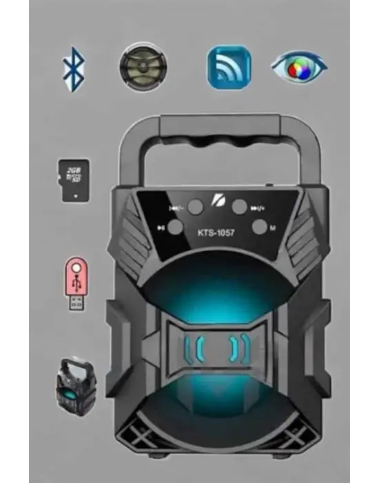 Yüksek Performanslı Bluetooth Hoparlör Kablosuz Taşınabilir