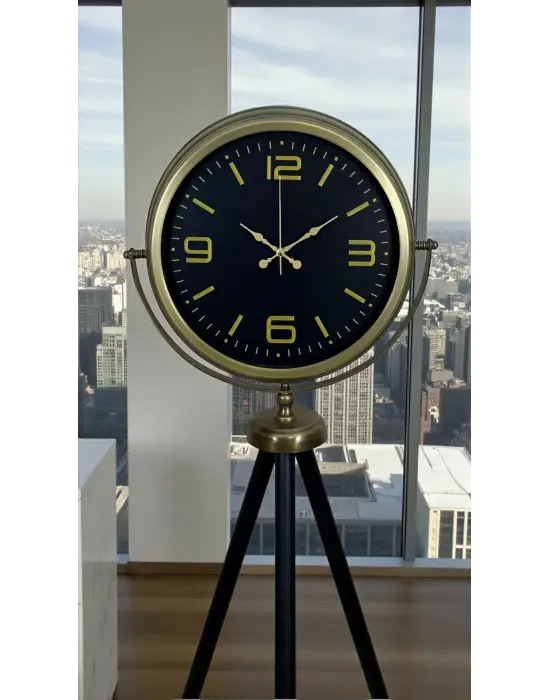 Zamanın Asaleti Eskitme Tripod Ayaklı Saat