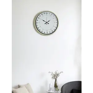 36 Cm Krem 24 Saat Göstergeli Duvar Saati