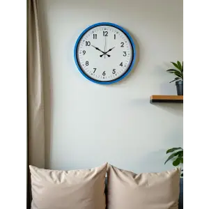 36 Cm Mavi Dekoratif Duvar Saati
