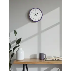 36 Cm Mor Dekoratif Duvar Saati