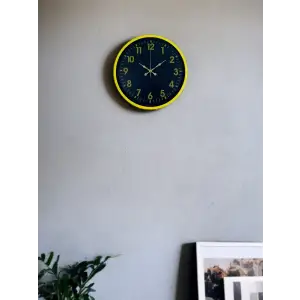 36 Cm Sarı Standart Duvar Saati