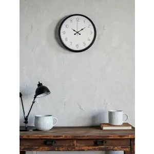 36 Cm Siyah Dekoratif Duvar Saati