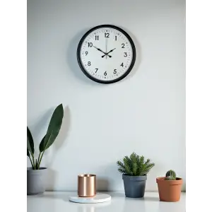 36 Cm Siyah Dekoratif Duvar Saati