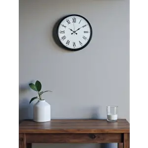 36 Cm Siyah Roma Rakamlı Duvar Saati