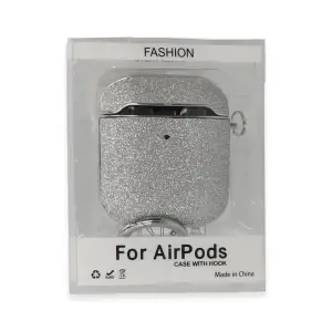 Apple Airpods 2 (2.nesil) Spell Simli Kılıf - Gümüş