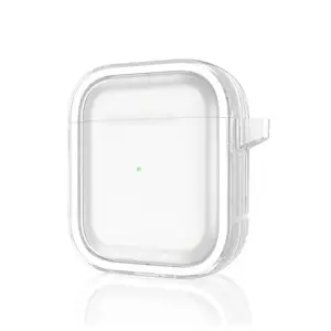 Apple Airpods 4 (4.nesil) Shiny Şeffaf Kılıf - Beyaz