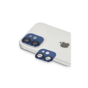 Apple İphone 11 Pers Alüminyum Kamera Lens - Lacivert