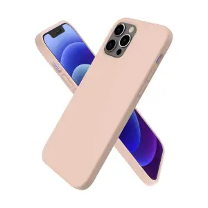Apple İphone 12 Pro Kılıf First Silikon - Pudra