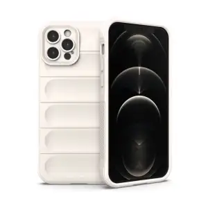 Apple İphone 12 Pro Kılıf Optimum Silikon - Krem