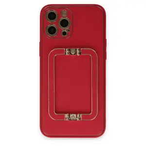 Apple İphone 12 Pro Max Kılıf Coco Elit Kapak - Kırmızı