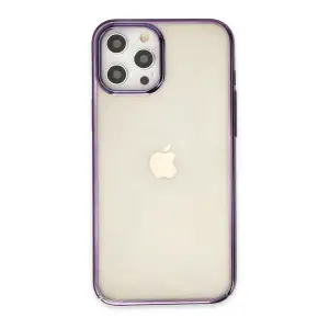 Apple İphone 12 Pro Max Kılıf Element Silikon - Mor