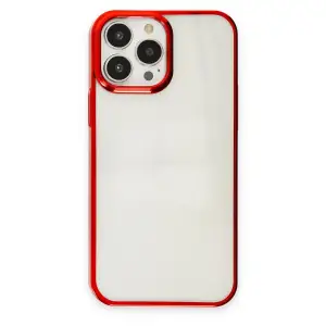 Apple İphone 13 Pro Kılıf Element Silikon - Kırmızı