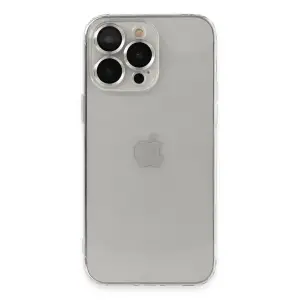 Apple İphone 13 Pro Max Kılıf Luko Lens Silikon - Gümüş