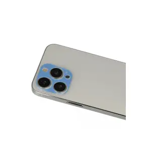 Apple İphone 13 Pro Max Rainbow Kamera Lens Koruma Cam - Mavi