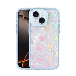 Apple İphone 14 Lumi Desenli Kapak - Mavi