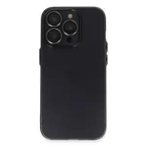 Apple İphone 14 Pro Kılıf Luko Lens Silikon - Siyah