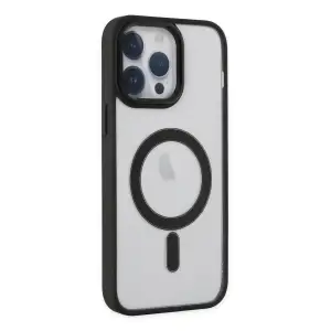 Apple İphone 14 Pro Kılıf Room Magneticsafe Silikon - Siyah