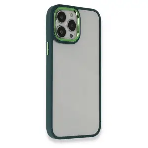 Apple İphone 14 Pro Max Kılıf Dora Kapak - Haki Yeşil