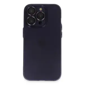 Apple İphone 14 Pro Max Kılıf Luko Lens Silikon - Siyah