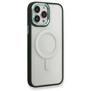 Apple İphone 14 Pro Max Kılıf Room Magneticsafe Silikon - Köknar Yeşili