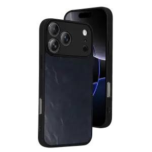 Apple İphone 17 Pro Aras Deri Kapak - Lacivert