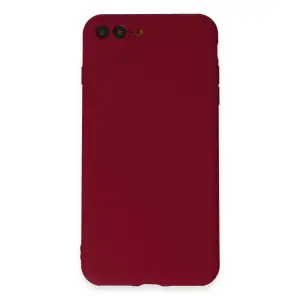 Apple İphone 7 Plus Kılıf First Silikon - Bordo