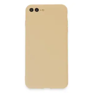 Apple İphone 7 Plus Kılıf First Silikon - Gold