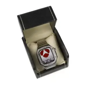 Apple Watch 44mm KR409 Metal Kordon - Gümüş