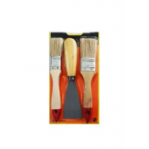 Boya Kestirme Fırça- Spatula Seti 3lü