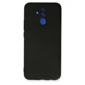 Huawei Mate 20 Lite Kılıf Nano İçi Kadife Silikon - Siyah