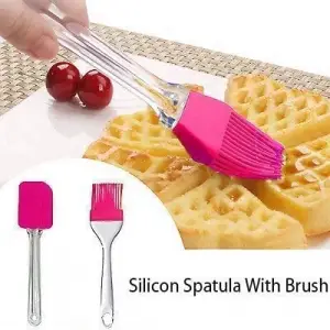 ieg™ 2'li Silikon Pasta - Börek - Poğaça Yağ Fırçası Ve Spatula Seti