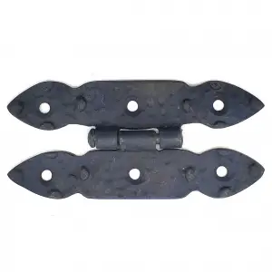 ieg™ Antika Tarz Dekoratif Pirinç Düğmeli Menteşe - 117x57 mm, Oksit