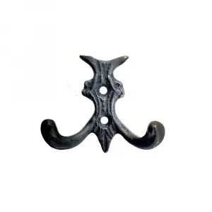 ieg™ Antika Tarz Dekoratif Pirinç Koç Çiftli Askı - 50x55mm, Oksit