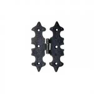 ieg™ Antika Tarz Dekoratif Pirinç Lale Menteşe - 104x77 mm, Oksit