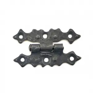 ieg™ Antika Tarz Dekoratif Pirinç Yıldız Menteşe - 63x36 mm, Oksit