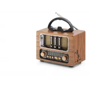 Bluetooth Nostaljik Hoparlör Fm 16.7 X 9.5 X 13.8 Cm NS6638BT
