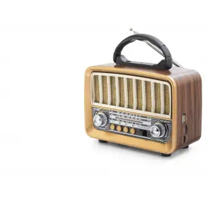 Bluetooth Nostaljik Hoparlör Fm 18 X 8.4 X 13.8 Cm NS6651BT