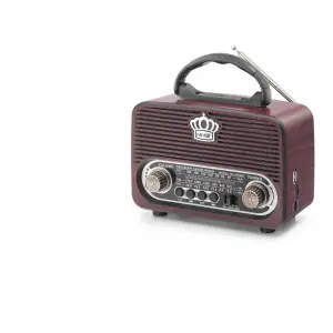 Bluetooth Nostaljik Hoparlör Fm 18 X 9.6 X 13.8 Cm NS8092BT