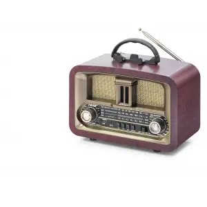 Bluetooth Nostaljik Hoparlör Fm 24.8 X 11.7 X 18.5 Cm NS6650BT
