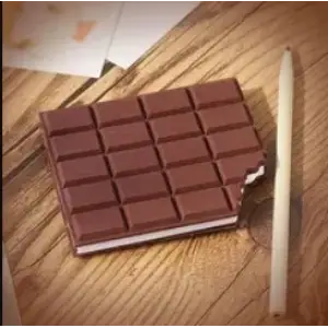 Çikolata Kokulu Harika Kare Çikolata Not Defteri Chocolate Notebook