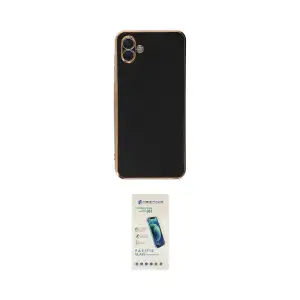 ieg™ Galaxy A04E Kılıf Yankı Serisi - Şeffaf Pasifik Cam Ekran Koruyucu
