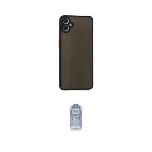 ieg™ Galaxy A05 Kılıf Ahenk Çizgi Serisi - Siyah Joko Magic 5D Cam