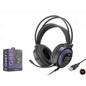 Gaming Kulaklik Usb Rgb 7.1 - Si̇yah G887